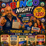 FAMILY BINGO NIGHT - JULY 14TH 2026