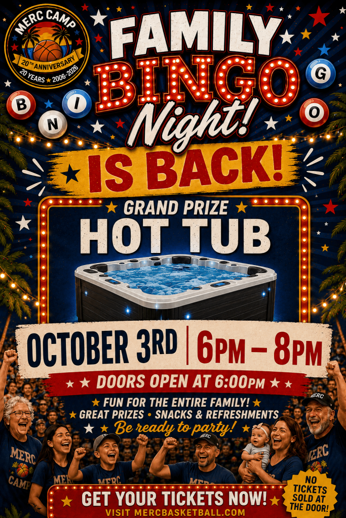 FAMILY BINGO NIGHT - OCTOBER 3RD 2026
